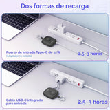 Cargador portátil pequeño de 5000mAh, cargador inalámbrico mini par...