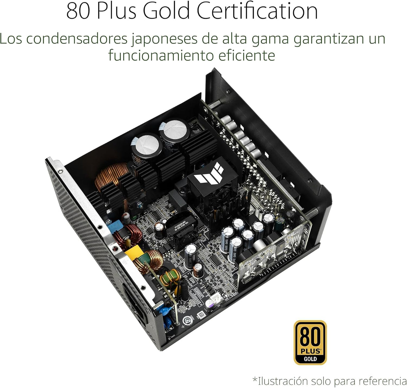ASUS TUF Gaming 850W Oro (850 vatios, compatible con ATX 3.0, fuent...
