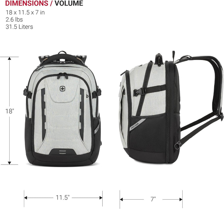 SwissGear Travel Tech Pro - Mochila para laptop de hasta 16 pulgada...