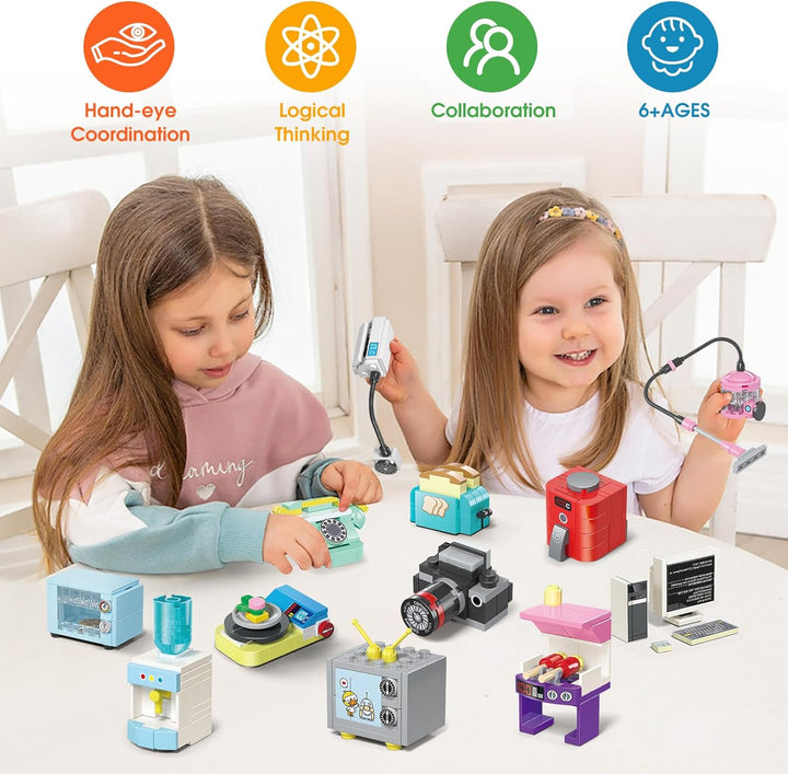 LEBOCADO Juguetes de construcción para niñas, mini bloques de const...