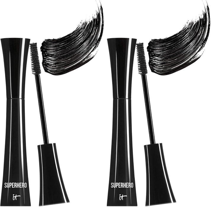 IT Cosmetics Máscara de pestañas de superhéroe: rímel negra volumin...