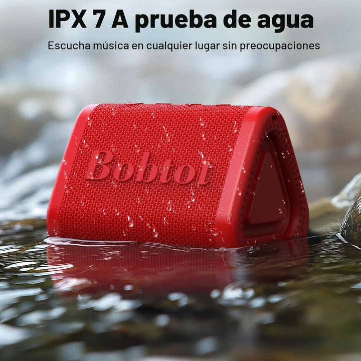 Bobtot Altavoz Bluetooth Portátil Inalámbrico, Altavoz de Ducha Peq...