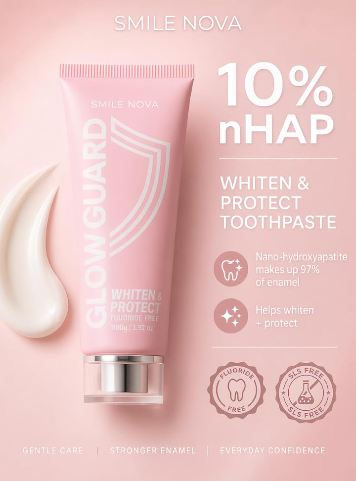 SMILE NOVA Sonic Lux™ Cepillo de dientes eléctrico rosa para adulto...
