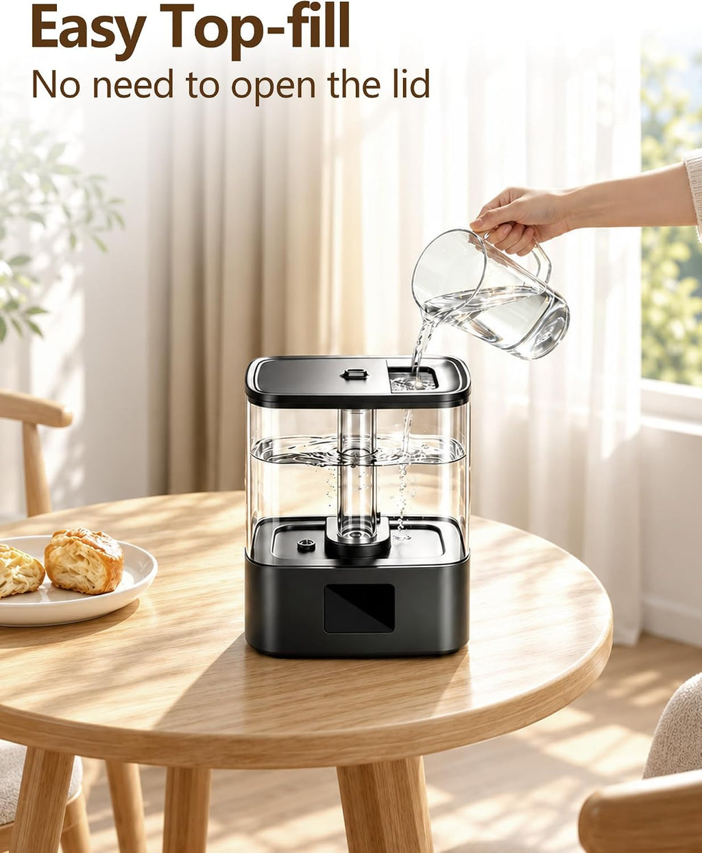 KZF Humidificadores para dormitorio, humidificador de niebla fría de 4L