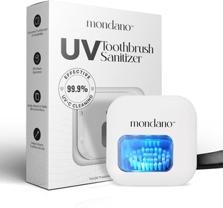 Mondano Esterilizador y Soporte para Cepillos de Dientes UV-C, Estu...