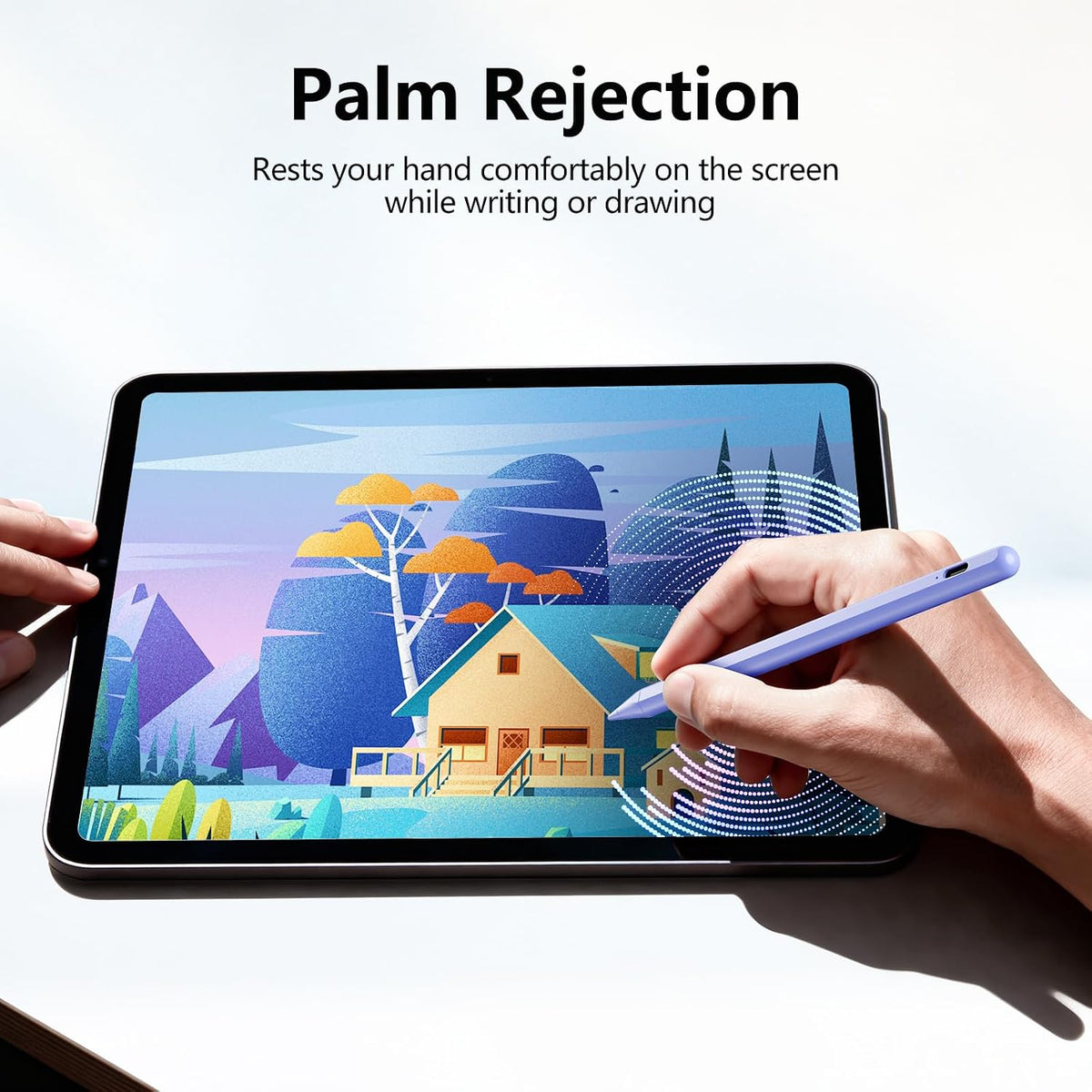 Lápiz óptico para iPad 6-11ª generación 2X carga rápida, rechazo de palma