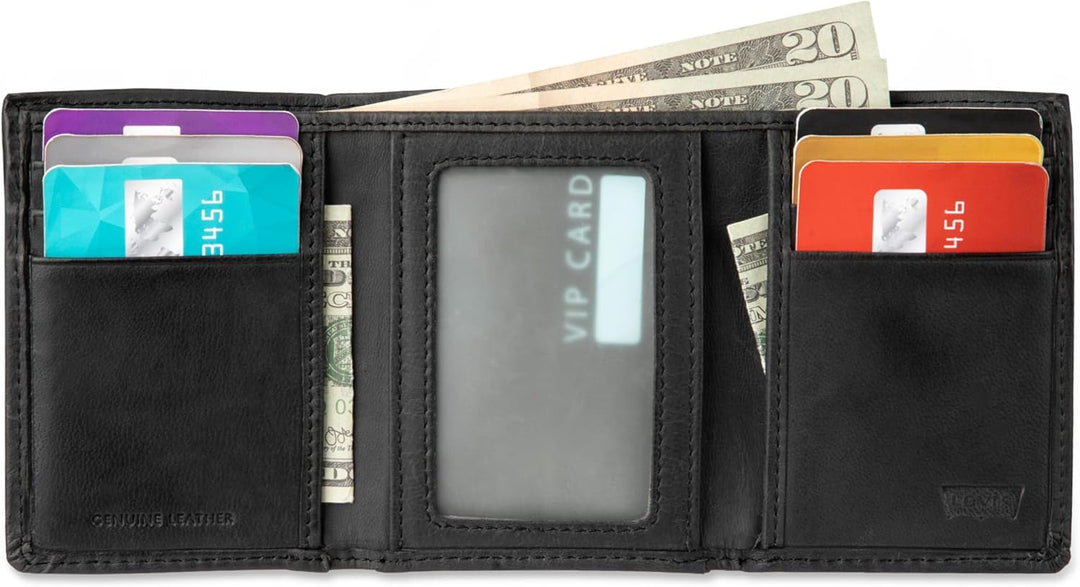 Levi's Billetera triple RFID para hombre, elegante y delgada, i...