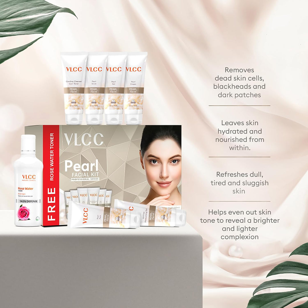 VLCC Kit facial Pearl con 7 productos para el cuidado de la piel, l...