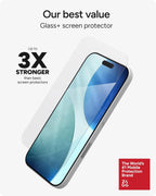ZAGG Glass+ Protector de pantalla para iPhone 17