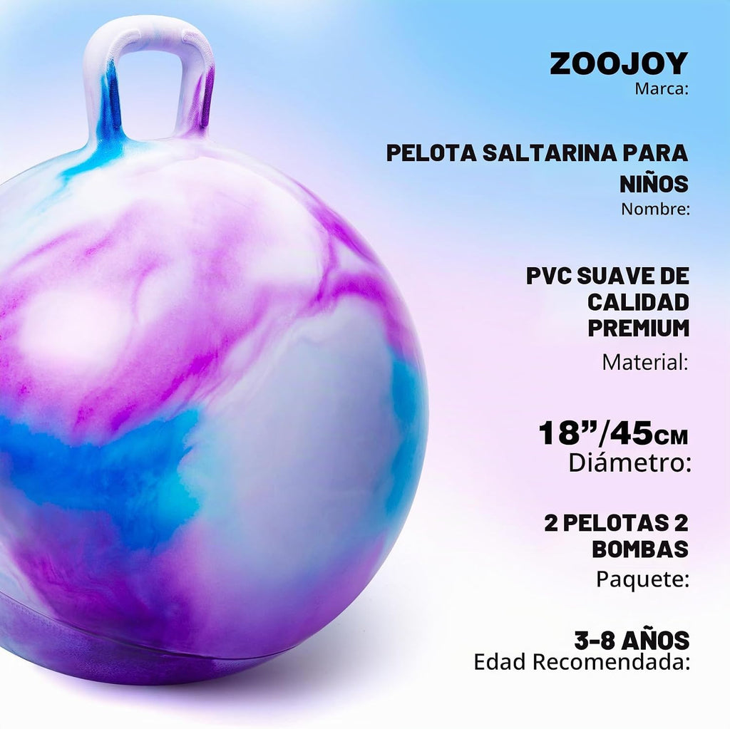 Hopper Ball 2Pack | Pelota hinchable de nubes de 18 pulgadas con