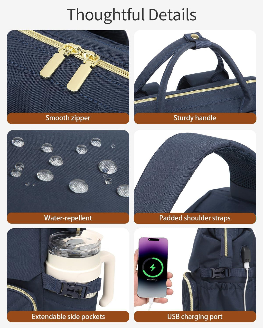 VANKANY Bolsa de libros para mujer, mochila para laptop, bolsas de...