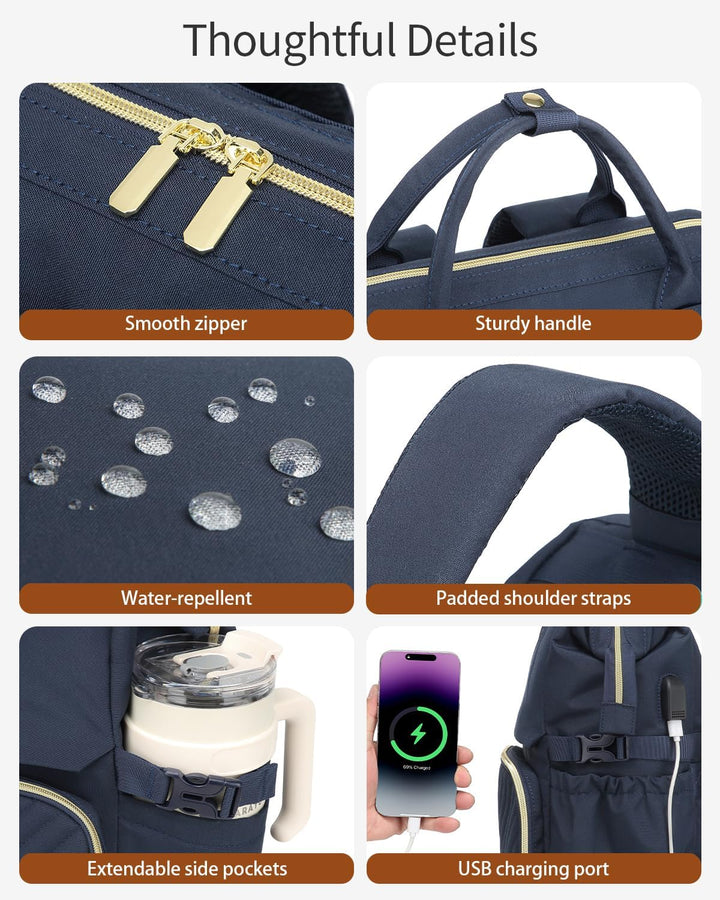 VANKANY Bolsa de libros para mujer, mochila para laptop, bolsas de...