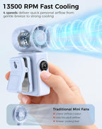 Hotsales Ventilador portátil con clip, mini ventilador de mano reca...