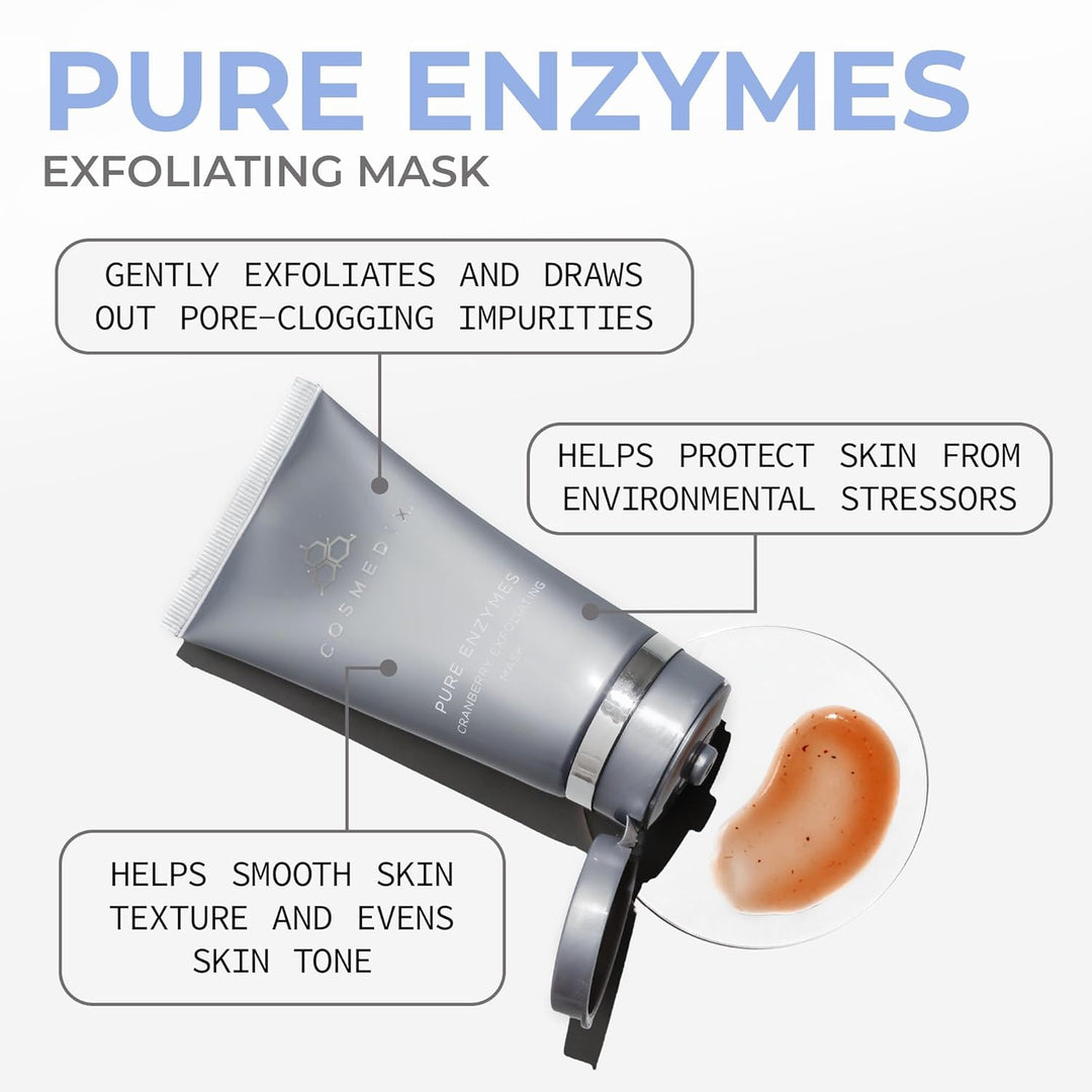 COSMEDIX Pure Enzymes - Máscara exfoliante de arándano, exfolia sua...