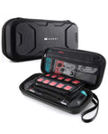 Mumba Funda de transporte para Nintendo Switch OLED y Nintendo Switch 1, [compatible con fundas protectoras] [versión extra] Funda protectora rígida de viaje para bolsa de mano para Blade/Battle/Funda protectora resistente (negro)