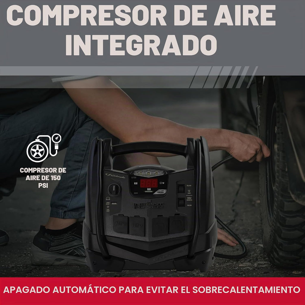 Schumacher Electric 1200A Arrancador de Batería para Auto y Estación de Poder – SJ1332