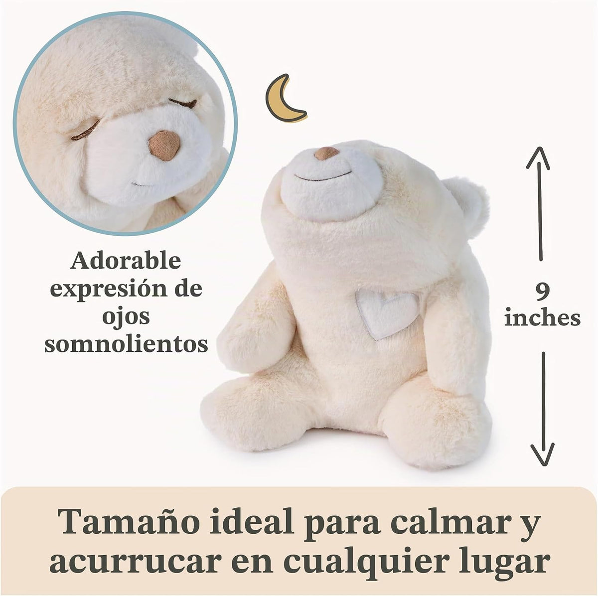 GUND Baby Snuffles Soother 9-Inch Teddy Bear Musical Toy y Sleep Aid