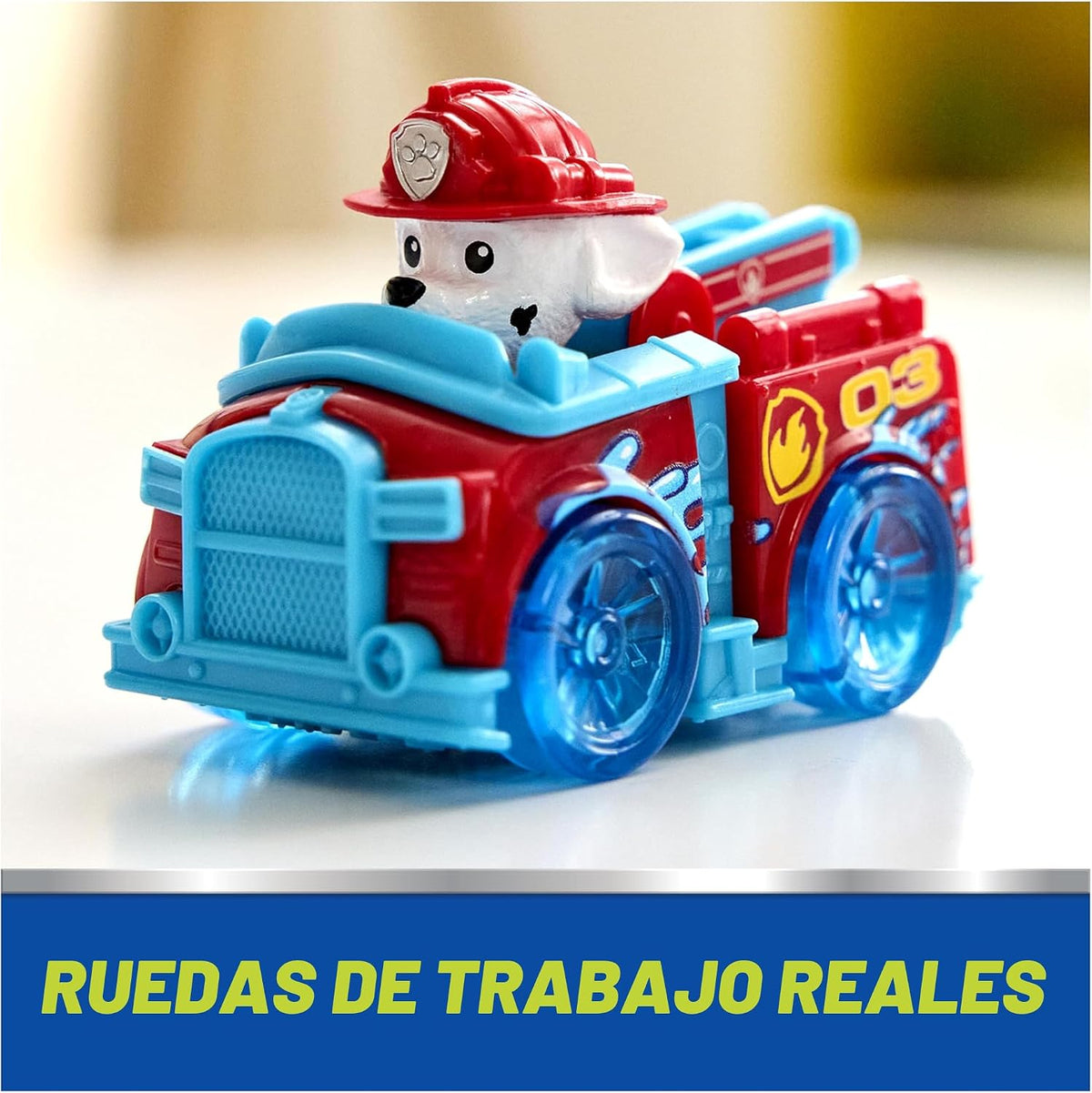 PAW Patrol Pup Squad Racers, paquete de 6 vehículos de PAW Patrol con Chase, Marshall, Skye, Rubble, Rocky y Zuma, juguetes para niños y niñas a partir de 3 años