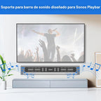 notiela Soporte de pared de barra de sonido resistente para barra de reproducción Sonos para ahorrar espacio, soporte de montaje de metal duradero para soporte de barra de reproducción Sonos debajo o encima de TV, fácil de instalar