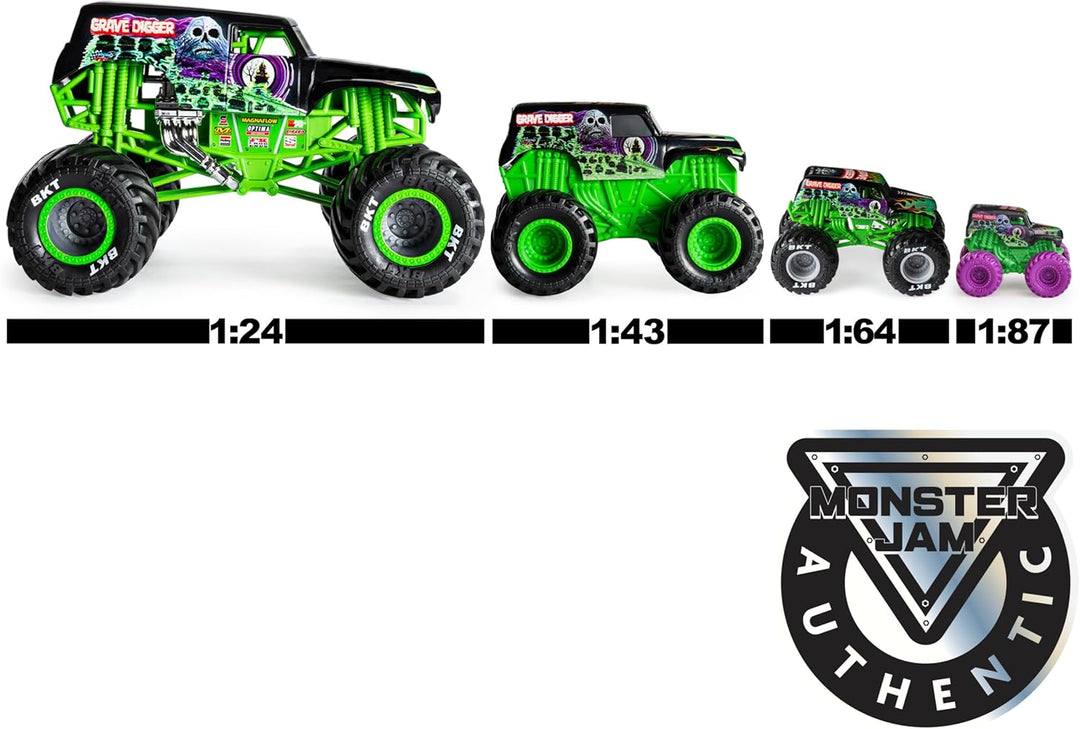 Monster Jam Paquete de 5 camiones monstruo a escala 164