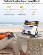 UPERFECT Monitor portátil con pantalla táctil de 15.6 pulgadas, mon...