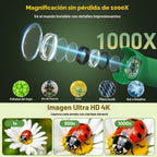 Microscopio digital 1000X para niños: pantalla HD de 2,4 "Imagen
