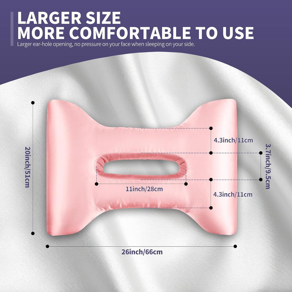 Almohada perforadora para dormir lateral con funda de almohada de