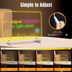 Tablero de dibujo LED con 8 colores, tableros de mensajes acrílicos de 13 x 10 pulgadas con 13 efectos de luz, tablero de garabatos brillantes, regalos para niños, para Pascua, Halloween