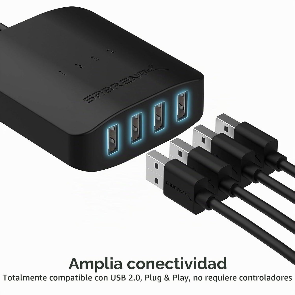 SABRENT, USB-USS4, hub USB 2.0