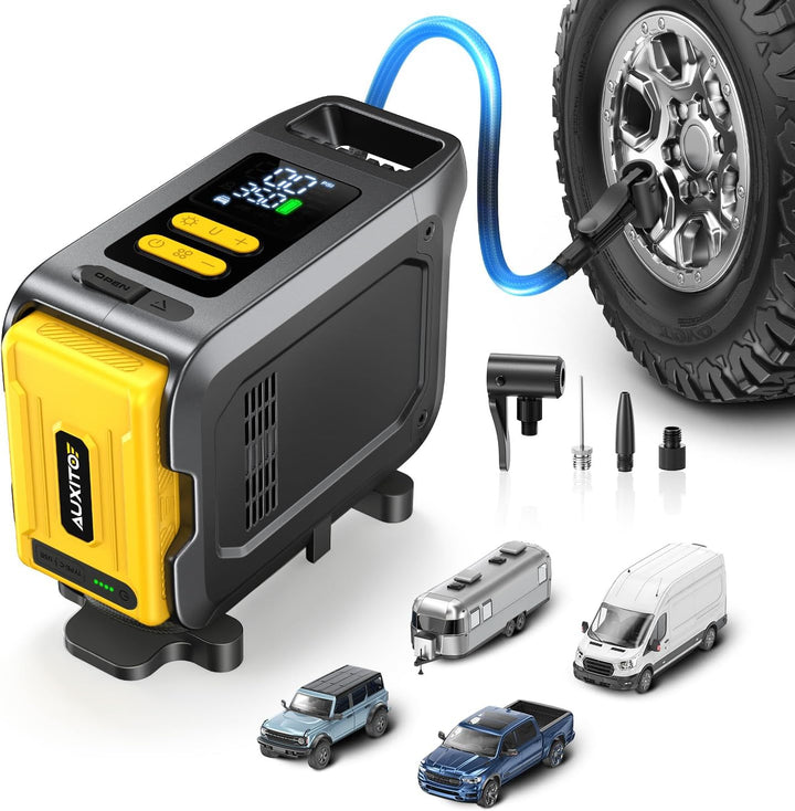 AUXITO AT1 150PSI Inflador de neumáticos de alta resistencia Compre...