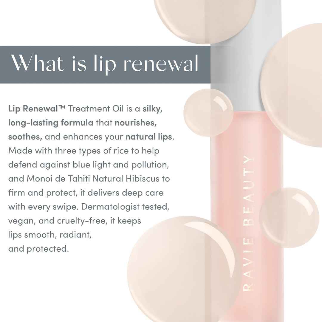 Ravie Beauty Aceite de tratamiento para renovación de labios, suero...