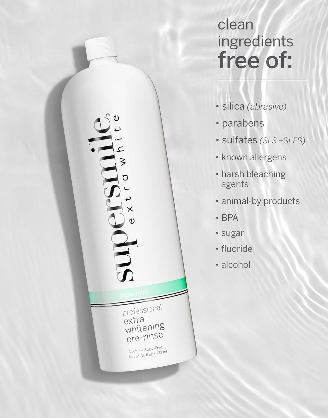 Supersmile Enjuague bucal precepillado para blanquear extra \u2013...