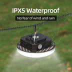 Lámpara Linternas de camping LED transparentes portátiles recargables, luz impermeable para exteriores con 5000 lm, linternas colgantes súper brillantes para carpas, toldos y emergencias al aire libre