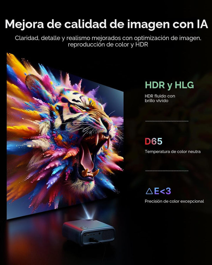NexiGo Proyector para exteriores PJ40, compatible con Netflix\/YouT...