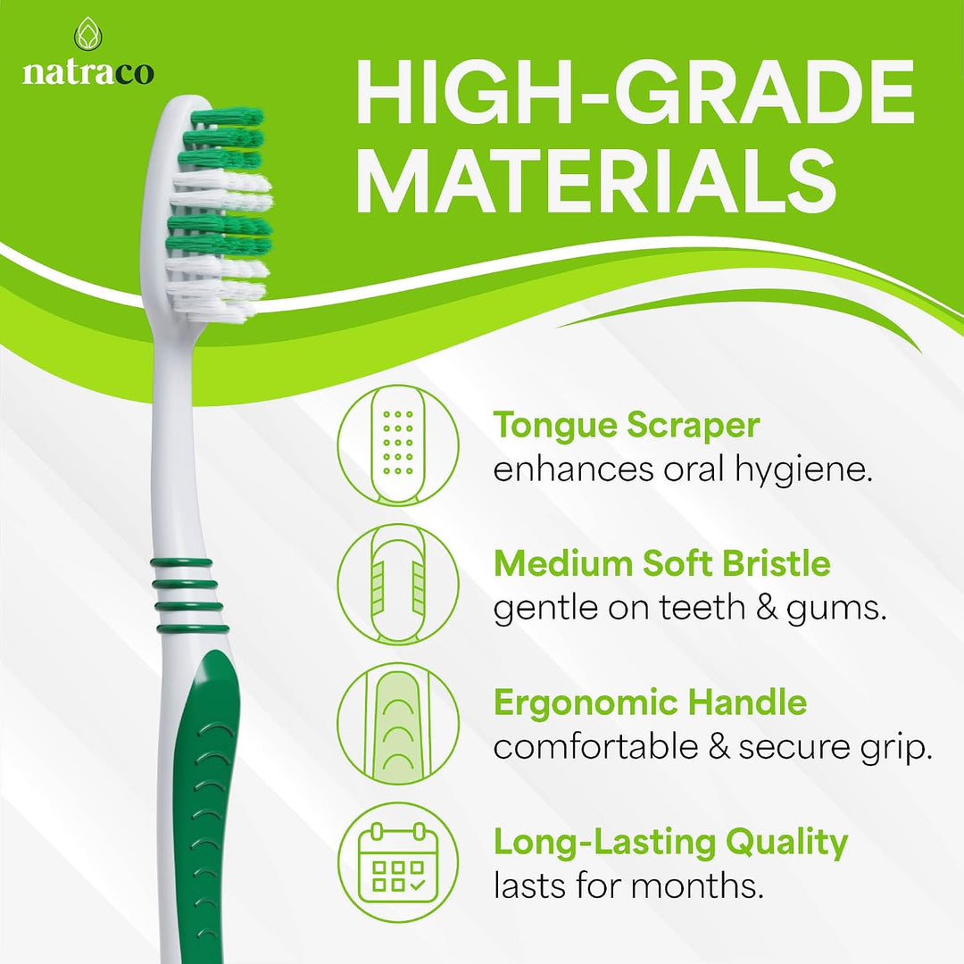 natraco Paquete de cepillos de dientes a granel con fundas | Cepill...