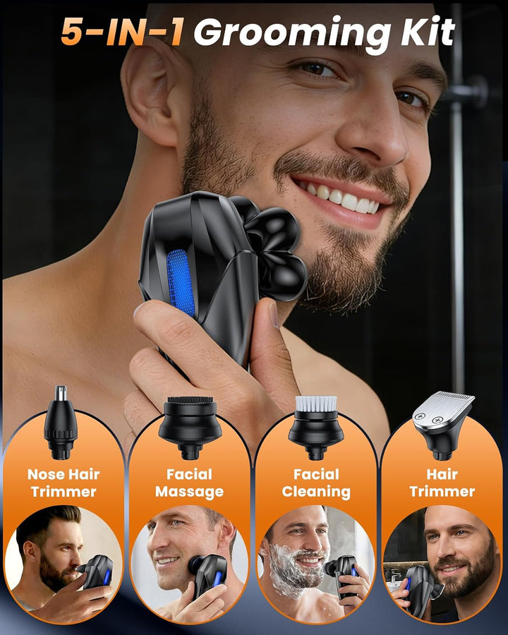 Vylto Afeitadoras de cabeza para hombres calvos, kit de aseo eléctr...