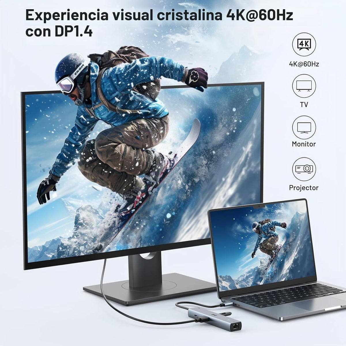 Selore&S-Global, SEUC4307-US, hub USB de 3 puertos