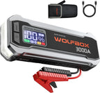 WOLFBOX 3000A Paquete de potencia de arranque de salto, 8L gasolina/6L