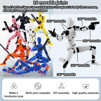 Conjunto de figuras de acción BVVLI T13, 10 piezas de juguetes de robot, Ensamblaje completado