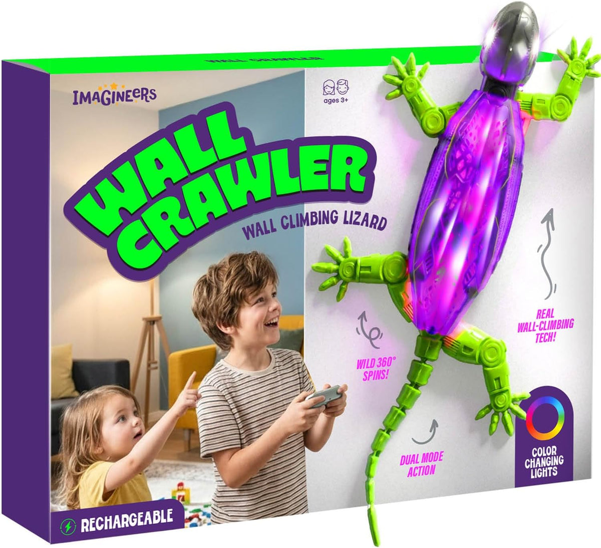 Gecko de pared con control remoto - Regalos para niños y niñas de 4 a 10