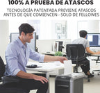 Sistema de papelera extraíble de 9 galones con capacidad para 18 hojas, trituradora IntelliShred 99Ci a prueba de atasco, color negro