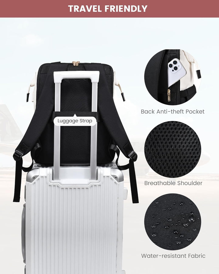 LOVEVOOK Mochila para Laptop para Mujeres, Mochila de Trabajo Conve...
