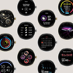 iTouch Bloom - Reloj inteligente para mujer, pantalla AMOLED de 1.32 pulgadas, rastreador de actividad física con llamadas Bluetooth, seguimiento de frecuencia cardíaca y sueño, más de 60 modos deportivos, reloj inteligente impermeable IP68 para Android y