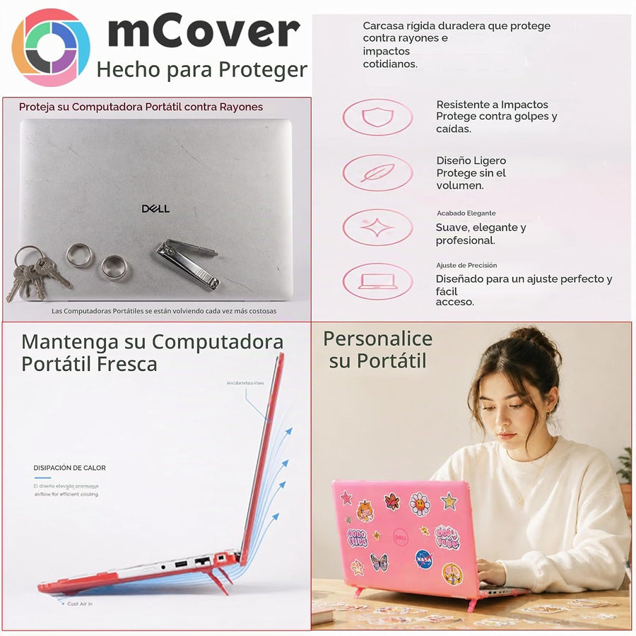 mCover Funda solo compatible con PC portátil Dell Latitude 5420 543...
