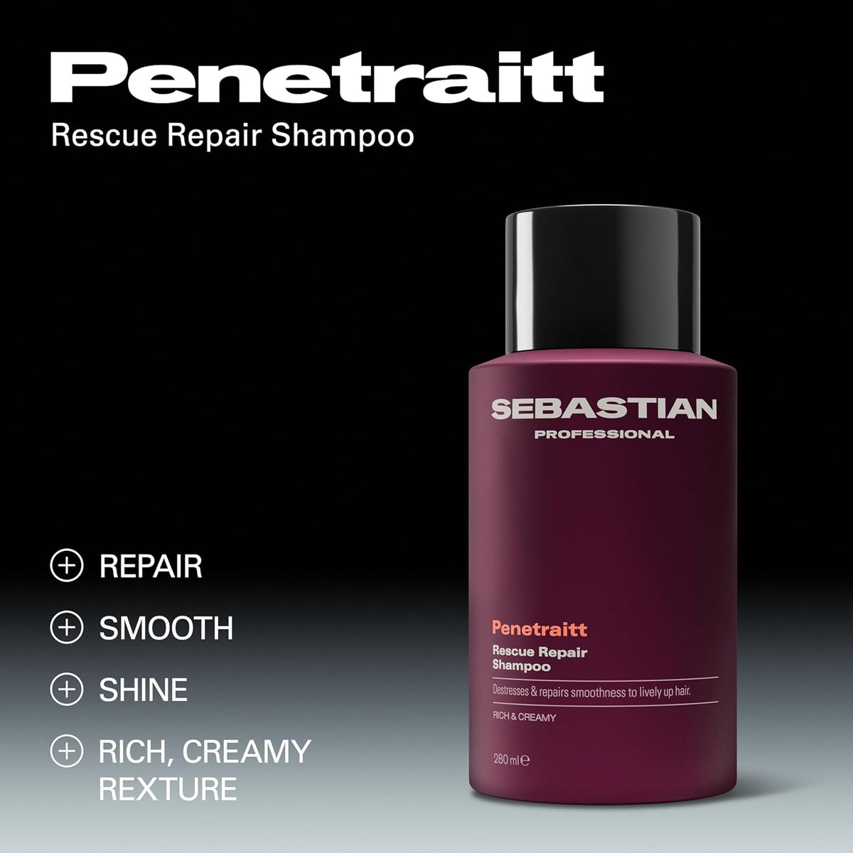 Sebastian Professional Penetraitt Rescue Repair Shampoo | Fortaleci...