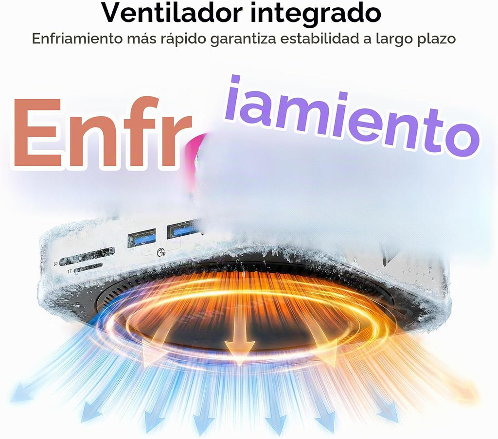 Yottamaster 9 en 1 Mac mini M6/M4 Pro Dock con ventilador de refrigeración