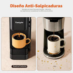 Tastyle - Cafetera caliente y helada con soporte magnético para cápsulas K-Pod, se adapta a tazas de 7.3 pulgadas