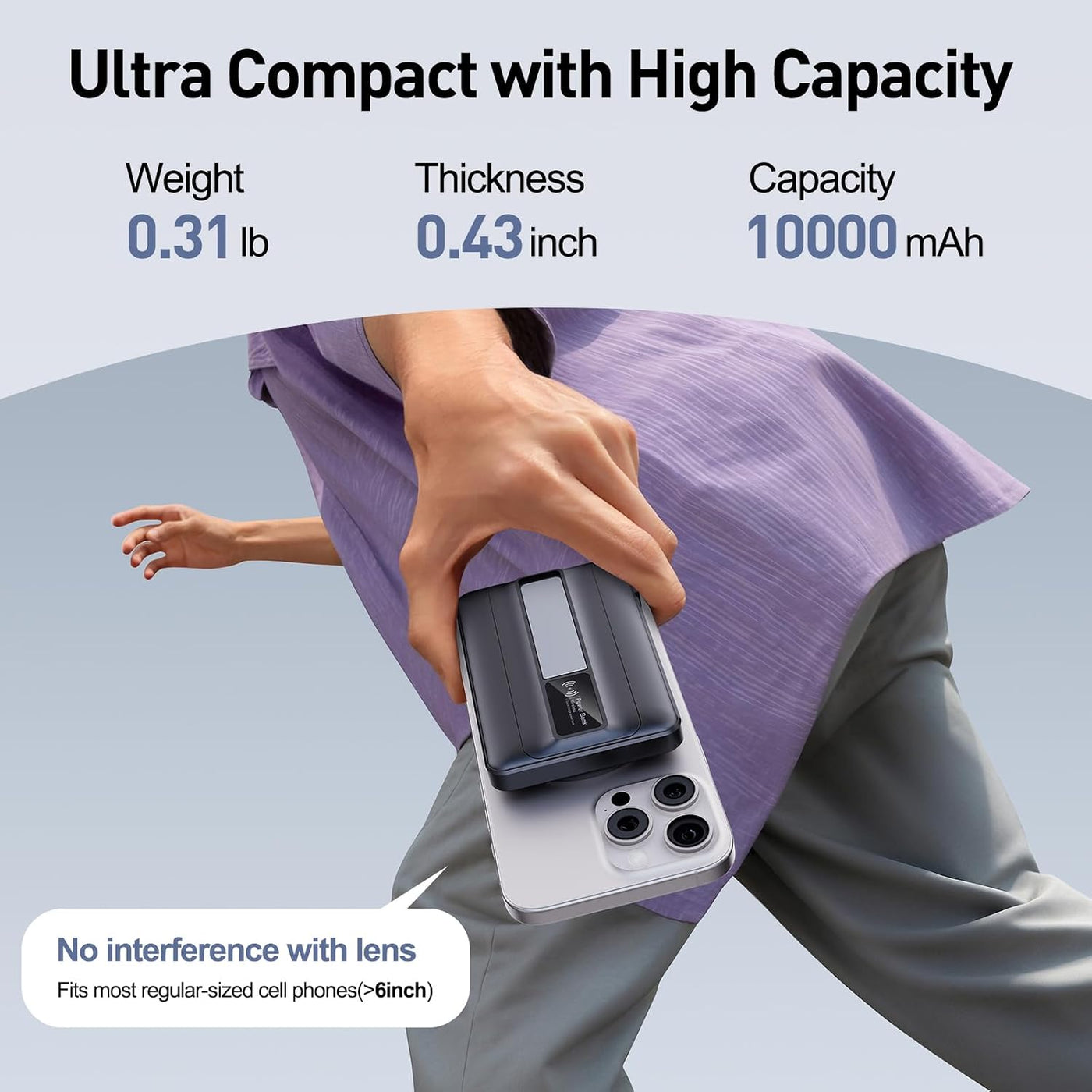 Cargador portátil inalámbrico magnético 2026 \u2013 10000mAh 22.5W...