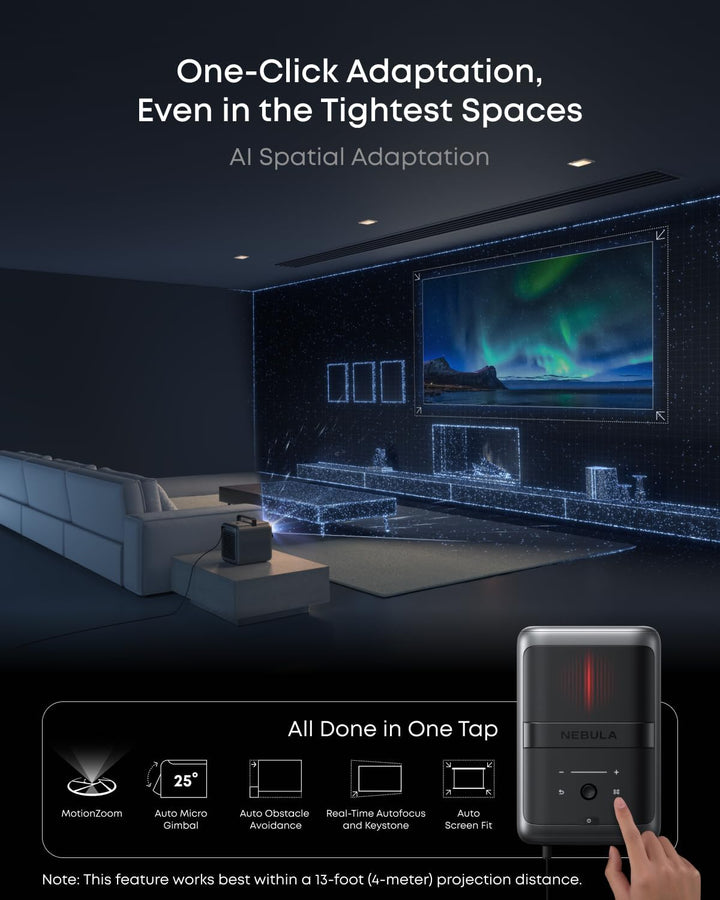 NEBULA Proyector láser 4K triple X1, 3500 lúmenes ANSI, contraste 5...