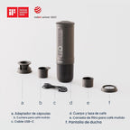 OutIn Máquina de café espresso eléctrica portátil nano, cafetera de viaje